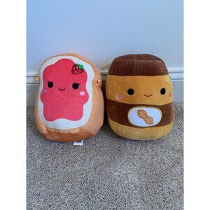 Squishmallows Plush Peanut Butter & Jelly Set - Super‎ Soft & Adorably Cute